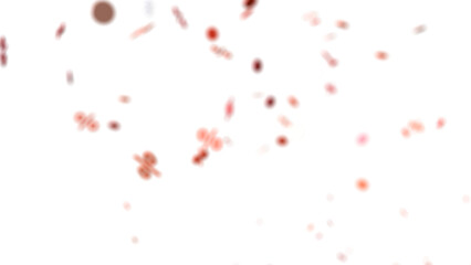 Abstract Red Confetti Burst