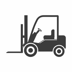 Forklift Silhouette Vector Design.