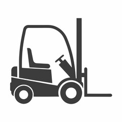 Forklift Silhouette Vector Design.