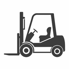 Forklift Silhouette Vector Design. © fazlay907