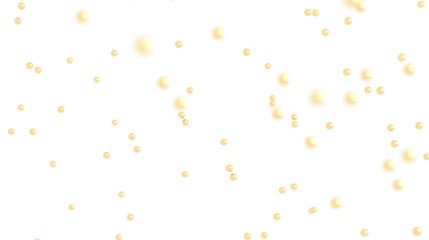 Abstract Background with Scattered Golden Balls