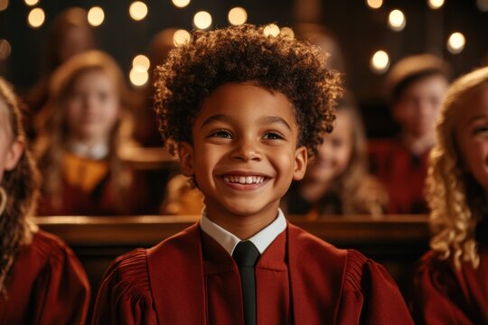A courtroom scene featuring a young, newly appointed judge delivering their first verdict with confidence