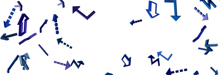 Abstract Blue Arrows Background