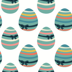 Easter eggs, seamless pattern, for design of fabric packaging, vector