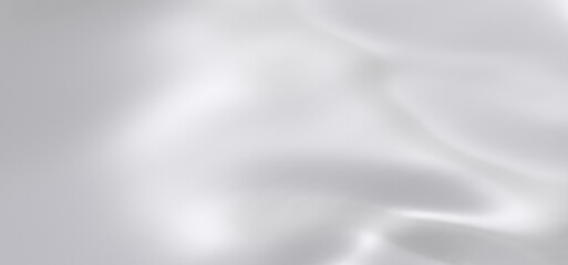 Closeup abstract background of white fabric with textured pattern and soft folds