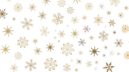 Snowflake Whirlwind: Exquisite 3D Illustration of Descending Christmas Snowflakes in Motion