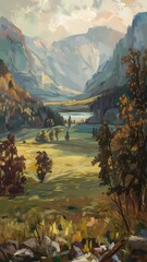 lake in the mountains