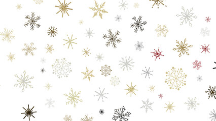 Christmas Card - Snowflakes Of Paper In Frame