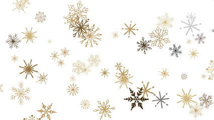 Winter christmas sky with falling snow