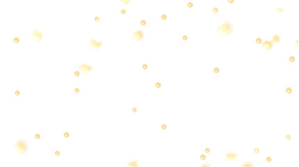 Abstract Gold Glitter on White Background