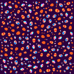 EASTER EGG PATTERN FLAT COLOR ABSTRACT BACKGROUND SEAMLESS DOODLE BLOB SHAPES PATTERN TEXTURE COLORFUL TEMPLATE DESIGN VECTOR