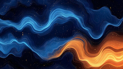 Obraz premium Abstract Wavy Background Illustration