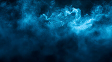 Fototapeta premium Blue Smoke Abstract Background Illustration