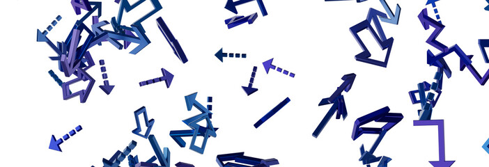 Fototapeta premium Abstract Blue Arrows Background