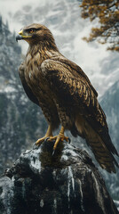 Obraz premium Majestic Bird of Prey: The Art of Grip and Dominance in the Wild