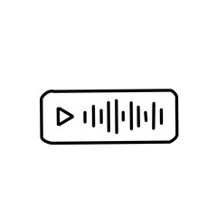 Voice audio message vector