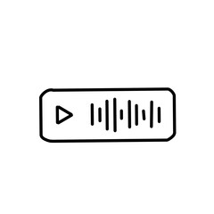 Voice audio message vector