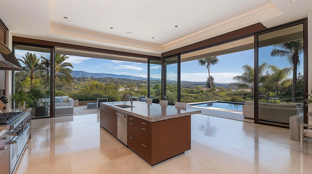 Luxury Kitchen with Panoramic View