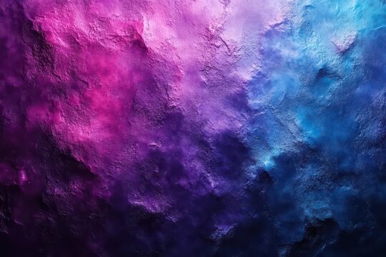 dark blue and purple gradient background with glowing grainy texture creating a visually stunning and vibrant poster design that draws attention and evokes intrigue