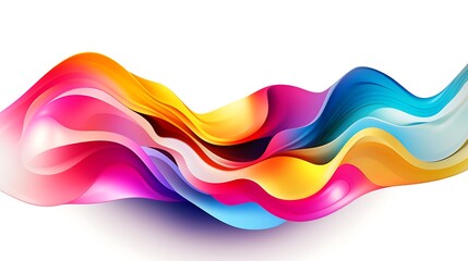 Fototapeta premium Abstract Colorful Waves Flowing Design