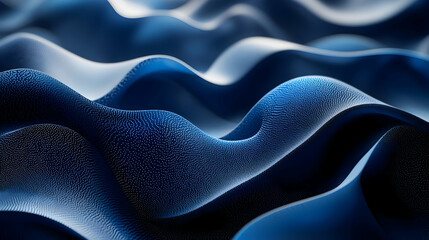 Obraz premium Blue Abstract 3D Wave Background