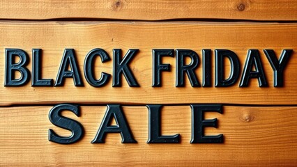 Rustic Wooden "Black Friday Sale" Sign
