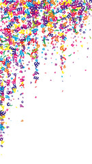 Falling letters of English language. Colorful