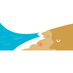 Summer wave seashore