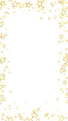 Gold sparkling star confetti.