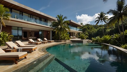 swimming pool in hotel