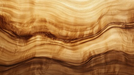 Naklejka premium Abstract wooden texture with curved grain patterns in warm brown tones