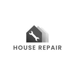 House Repairs logo design template vector illustration. House renovation symbol, icon.