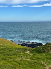 The coast of Melbourne Australia while driving along the great ocean road