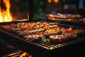 Sizzling Summer BBQ Delights in the Evening