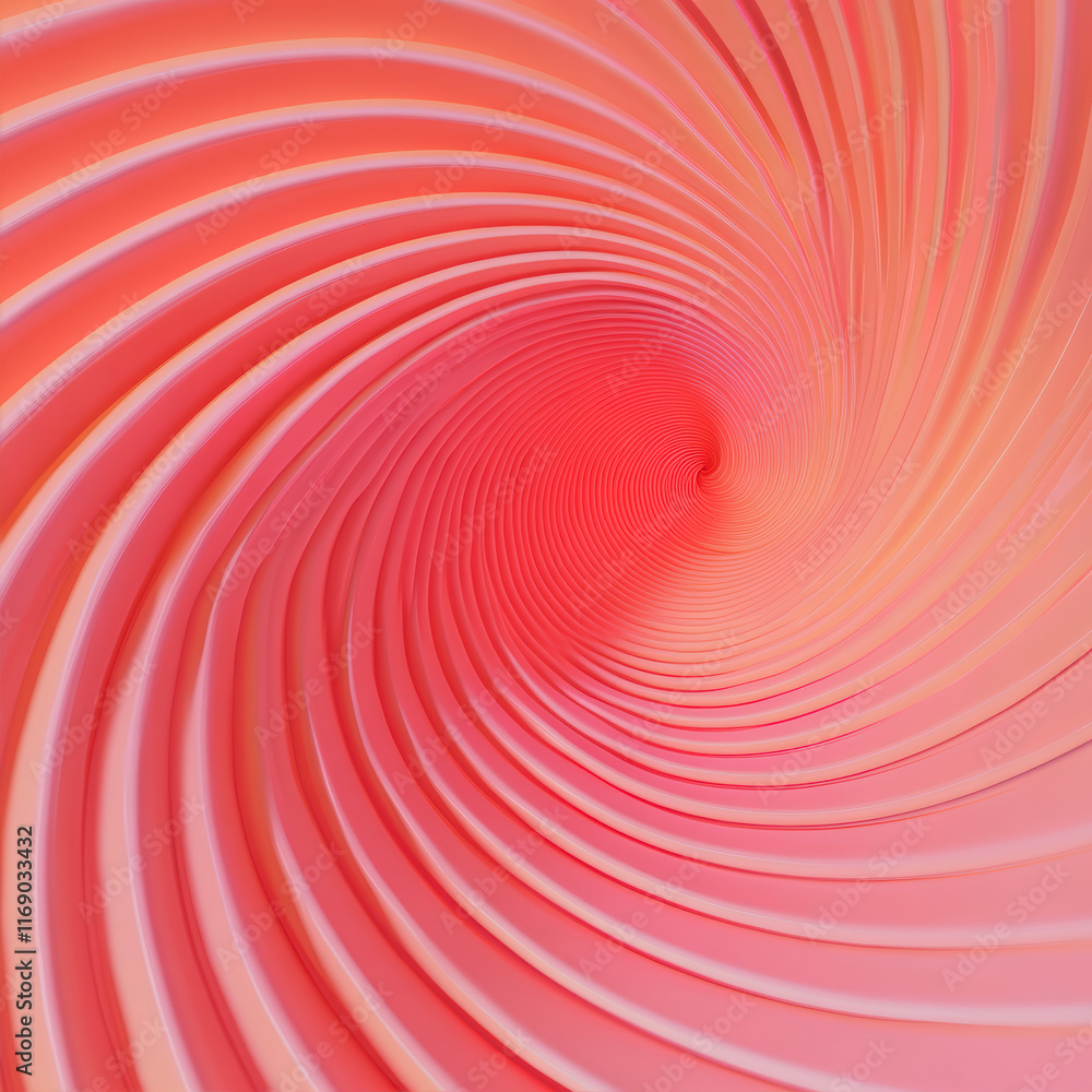 Aufkleber swirling pink and red lines create a vibrant visual journey through a spiral tunnel of color and lig
