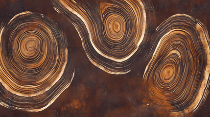 Nature-Inspired Bark Texture with Overlapping Strips for Rustic Elegance