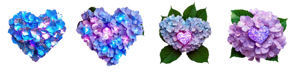 Colorful Heart-Shaped Hydrangea Arrangements for Nature Lovers
