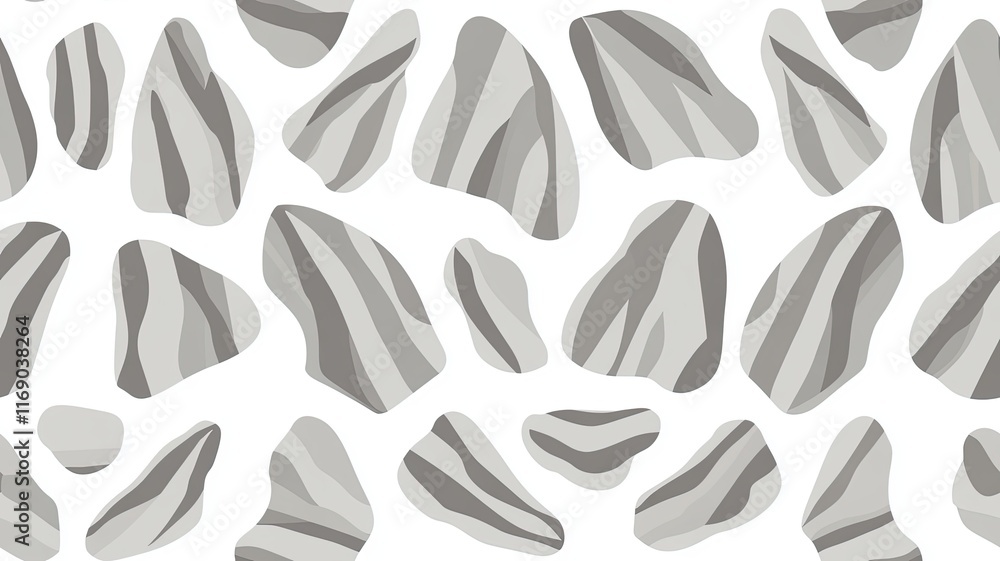 Poster abstract gray stone pattern background with smooth and textured shapes for creative design and artis