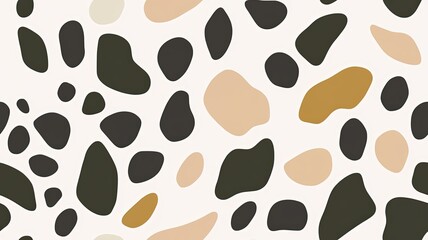 Fototapeta premium Abstract textured pattern with organic shapes in earthy tones ideal for backgrounds, textiles, and modern design projects