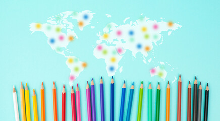 Diversity, equality, inclusion, gender and ethnic race, human rights, tolerance and acceptance, zero discrimination and racism, teamwork, global network