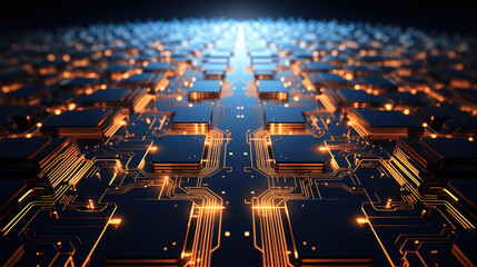 Fototapeta premium Next-Generation Circuitry: The Heart of Technology