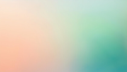 Pastel Color Gradient Background  Soft Peach  Mint Green  and White Blurred Texture