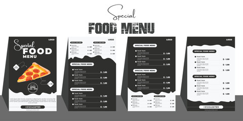 Restaurant Food menu Design vector editable Eps file