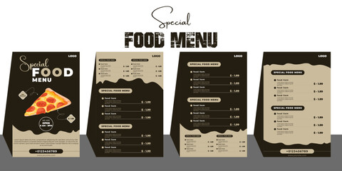Restaurant Food menu Design vector editable Eps file
