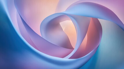 Abstract Swirling Pastel Hues: A Symphony of Color and Form