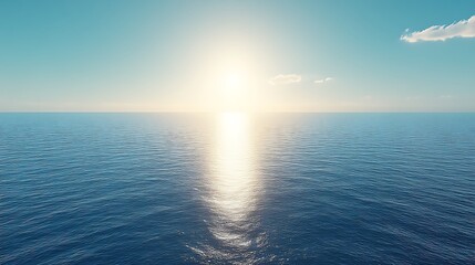 Obraz premium Serene Ocean Sunset Peaceful Tranquil Waterscape