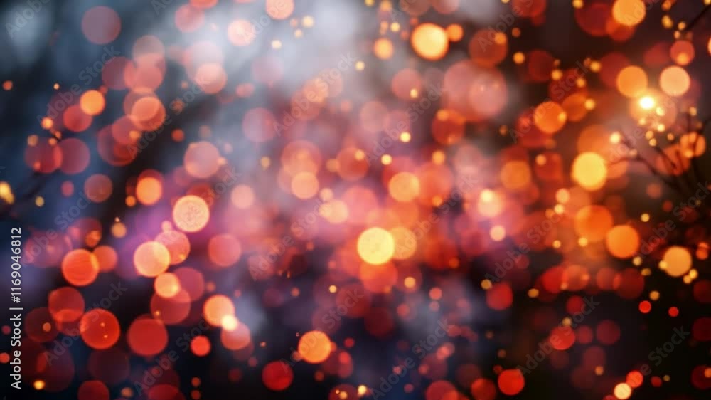 Aufkleber a captivating display of colorful bokeh lights creates a warm and romantic ambiance suitable for val