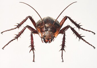 Fototapeta premium cockroach isolated on white background