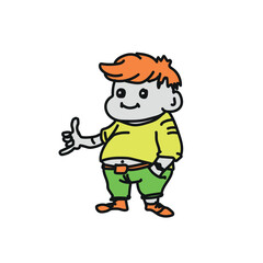 cool cartoon dude on a white background