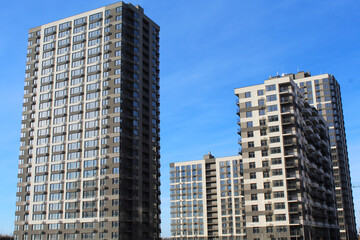 modern office building, modern skyscrapers in the city,